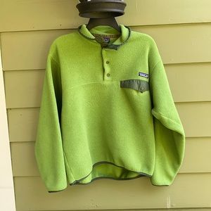 SOLD Men’s size small pea green Patagonia Synchilla